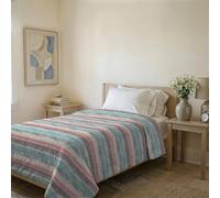 Colcha Ligera de Verano Línea Basic Made in Italy, cubrecama Estampado en Suave Microfibra - Edredón de Primavera Verano de Entretiempo - Sarah, Cama y Media 200x240 cm
