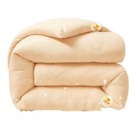 Colcha ligera y suave de microfibra transpirable para todas las estaciones con relleno grueso y cálido de fibra de soja, edredón cosido acogedor para máxima comodidad y suavidad
