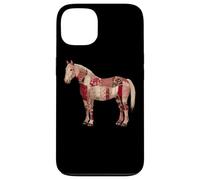 Colcha Patchwork Rojo Caballo Country Western Carcasa para iPhone 13