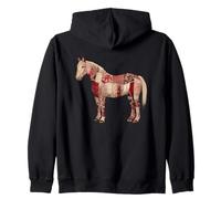 Colcha Patchwork Rojo Caballo Country Western Sudadera con Capucha