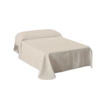 Colcha primavera verano reversible toscana beige cama 150cm