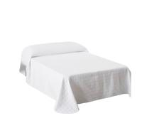 Colcha primavera verano reversible toscana blanco cama 150cm