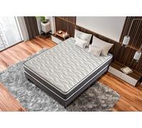 Colchón 135X190 Montecarlo | Muelles Ensacados y Visco Foam | Alta Gama | Cara Invierno - Verano | Firmeza Alta | Altura 25 Cm | Transpirable, Antideslizante y Antiácaros