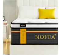 Colchón 140x190 cm (Grosor 30 cm) | Colchón Híbrido con 7 Zonas de Soporte, Muelles Ensacados y Espuma Viscoelástica | Firmeza Media-Alta | Certificados Oeko-Tex & Certipur-US | Prueba de 100 Noches