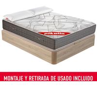 Colchón 180x200cm, canapé y almohada PIKOLIN Saturn Natural Montaje