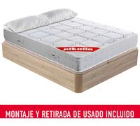 Colchón 180x200cm, canapé y almohada PIKOLIN Wow Natural Montaje