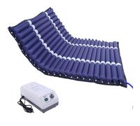 Colchón Antiescaras Celdas Aire Alternante 195x110x10cm, Colchón Antiescaras de Presión Alterna con Bomba Silenciosa e Impermeable, Colchón Anti úlceras Antiescaras Prevención y Tratamiento, Azul