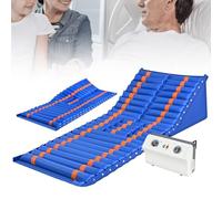 Colchón Antiescaras, Colchón De Presión Alterna, Capacidad De Carga Segura De 150 Kg, Con Funciones Que Incluyen Soporte Lumbar, Giro, Elevación De Piernas, Orificio Para Evacuación Intestinal Y Masaj
