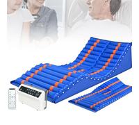 Colchón Antiescaras, Colchón De Presión Alterna, Capacidad De Carga Segura De 150 Kg, Con Funciones Que Incluyen Soporte Lumbar, Giro, Elevación De Piernas, Orificio Para Evacuación Intestinal Y Masaj