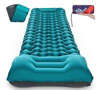 Colchón autoinflable de camping: colchón inflable de camping para una persona y ligero de 10 cm de grosor, colchón inflable compacto para acampada, senderismo, exterior.