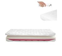 Colchón bebé helios cuna 120x60 con tecnología drycore+ y breathmax. certificado oeko-tex y certipur. desenfundable. incluye protector de colchón