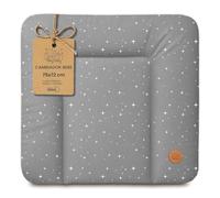 Colchón cambiador acolchado y suave para el bebé cambio de pañal | Colchoneta impermeable para cambio de pañal en cuna cómoda lavadora y viaje superficie esponjable suave 75 x 72 cm Galaxia B