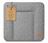 Colchón cambiador acolchado y suave para el bebé cambio de pañal | Colchoneta impermeable para cambio de pañal en cuna cómoda lavadora y viaje superficie esponjable suave 85 x 72 cm Galaxia B