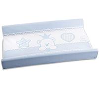 Colchón cambiador de PVC de 2 lados, para el cambio del pañal, universal, medida 49 x 81 x 10 cm, fabricado en Italia, Italbaby Baby Rey, azul