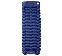 Colchón Camping Autoinflable 1 Persona con Bomba de Pie, Nylon 40D, 6 | Colchón de suelo TPU impermeable, almohada integrada, bolsa de transporte incluida, uso viaje senderismo picnic