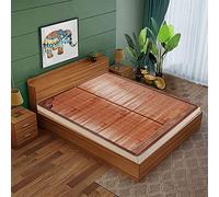 colchón, colchoneta para dormir de verano, refrescante para dormir, alfombra de bambú plegable doble, alfombra de bambú china para dormir, para uso doméstico, para dormitorio escolar en casa (200 x