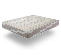 Colchon con latex 90x190 organic natura, altura 25 cm | espuma hr| 100% algodon y lino