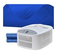 Colchón De Agua De Refrigeración | colchón refrigerado por Agua de bajo Ruido de 35 dB | Refrigeración por Circulación De Agua | Individual/Doble (160 × 70/140 Cm)(W140cmxL160cm/W55inxL63in)