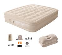 Colchón de aire autoinflable rápido en 3 minutos, portátil, cómodo y duradero con almohada inflable para invitados en casa y campamento