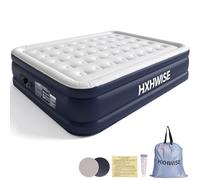 Colchón de aire individual con bomba integrada, 18 pulgadas de alto y capacidad de hasta 800 libras, inflado rápido en 3 minutos, colchón inflable duradero con bolsa de almacenamiento, cama inflable