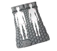 Colchón de aire para camping, colchón inflable para camping, colchón inflable, colchón inflable portátil de viaje con almohada e bomba integrada, cama plegable hinchable