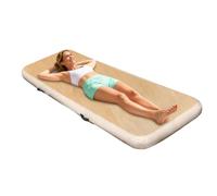 Colchón de aire para el hogar - Cojín de dormir inflable de PVC de grano de madera | Cama inflable ligera extra gruesa de 15 cm - Colchón portátil para acampar | Air Bed - Senderismo Viaje Camión