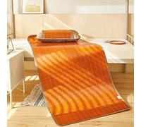 Colchón de bambú refrescante: almohadilla de dormir plegable de verano, diseño suave y transpirable para el hogar, escuela, dormitorio, ropa de cama portátil y ligera de viaje