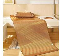 Colchón de bambú refrescante, tapete de dormir plegable de verano, transpirable y diseño suave para el hogar, escuela, dormitorio, viajes, perfecto para comodidad en climas cálidos