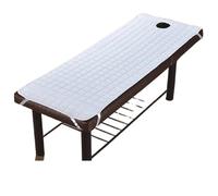 Colchón de Cama con Extensión de Pestañas Mesa de salón Belleza, sábana, colchón, Cama Masaje, Juego SPA con Agujeros(White,190x80cm)
