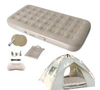 Colchón de Camping, Colchón de Camping Inflable - Estera de Campamento Inflable Plegable Bomba Eléctrica Integrada | Cama de aire Portátil impermeable para senderismo de senderismo