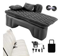 Colchón de coche de coche - cama de viaje inflable, cojín de dormir portátil | Colchón de camping trasero con respaldo, viajes por carretera universales del SUV, impermeable, cama cómoda al aire libre