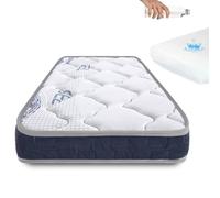 Colchón de Cuna Symphony 120x60 cm, viscoelástico de firmeza Media-Firme, Reversible, con Funda Impermeable CoolDreams