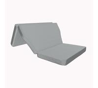 Colchón de Espuma Extra Firme Compatible con Tesla Model Y y Model 3, Plegable en 3 Partes, Tejido OEKOTEX Gris, Modo Camping-Car