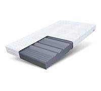 Colchón de Espuma FDM Comfort Plus 80 x 200 cm, Altura 16 cm, 7 Zonas H3 Öko-Tex colchón de Espuma fría, Apto para alérgicos, Funda de Almohada, Lavable, extraíble, Blanco