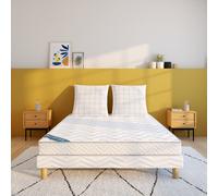 Colchón de espuma semifrme 14cm. Talla 90 x 200 cm. Color Blanco