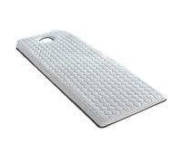 Colchón de espuma viscoelástica con cabeza trapezoidal, protector de mesa, color gris, 60 x 190 cm, colchón de cama de spa de 2 cm con agujero de respiración