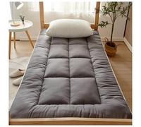 Colchón de futón - Almohadilla de dormir plegable ligera y gruesa para cama individual, cómoda alfombrilla portátil para dormitorio, hotel, apartamento, camping, habitación de invitados (gris, 200 x