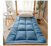 Colchón de futón - Almohadilla de dormir plegable ligera y gruesa para cama individual, cómoda, portátil, para dormitorio, hotel, apartamento, camping, habitación de invitados (azul, 120 x 200 cm)