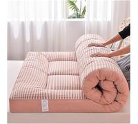 Colchón de futón japonés a cuadros, almohadilla de cama extra esponjosa, tapete de dormir plegable de tatami, suave, transpirable, enrollable, portátil, para sala de estar, dormitorio, invitados