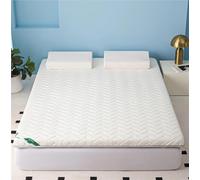 Colchón De Futón Japonés De 5 Cm De Espesor, Estera De Espuma Viscoelástica | Colchoneta for dormir plegable y portátil, firme y cómoda, for suelo, Camping, cama de invitados(Blanco,135 x 190 x 5 cm)