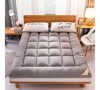 Colchón de futón japonés plegable, antideslizante, transpirable, portátil, para camping, ideal para habitación de invitados y camping, 100 x 190 cm