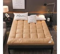 Colchón de futón japonés, plegable, antideslizante y transpirable, cama enrollable portátil para camping y habitación de invitados, A, 100 x 190 cm