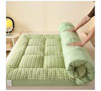 Colchón de futón japonés portátil, grueso y enrollable, para acampar y viajar, color verde, 120 x 200 cm, perfecto para habitaciones de invitados y aventuras al aire libre, cómodo y ahorra espacio