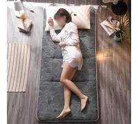 Colchón de futón japonés - Relleno de algodón enrollable y plegable portátil para el suelo, cama de invitados, sofá, colchoneta - Individual/Doble 100 x 200 cm