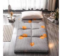 Colchón de futón japonés - Relleno de algodón enrollable y plegable portátil para el suelo, cama de invitados, sofá - Individual/Doble 90 x 200 cm