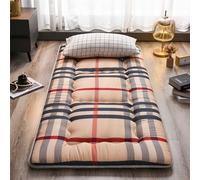 Colchón de futón japonés relleno de algodón, enrollable y plegable, portátil, para suelo y cama de invitados, tapete individual o doble, 180 x 200 cm