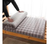 Colchón de futón japonés suave y antideslizante, de algodón grueso y lavable para acampar y viajar