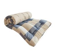 Colchón de futón ligero para dormir, colchón enrollable con soporte de cojín suave para habitación de invitados, siesta, dormitorio, viajes (azul, 120 x 200 cm)