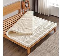 Colchón de látex - 7 zonas de soporte, sin deformaciones cuando está plegada, ventilación de panal, colchón de látex natural, 5 cm, 90 x 190 cm (35 x 75 pulgadas)