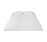 Colchón de látex natural de 90 x 200 cm, soporte de 7 zonas, diseño de panal transpirable, suave y cómodo para aliviar el dolor de espalda, perfecto para personas que duermen mucho, 2,5 cm de grosor